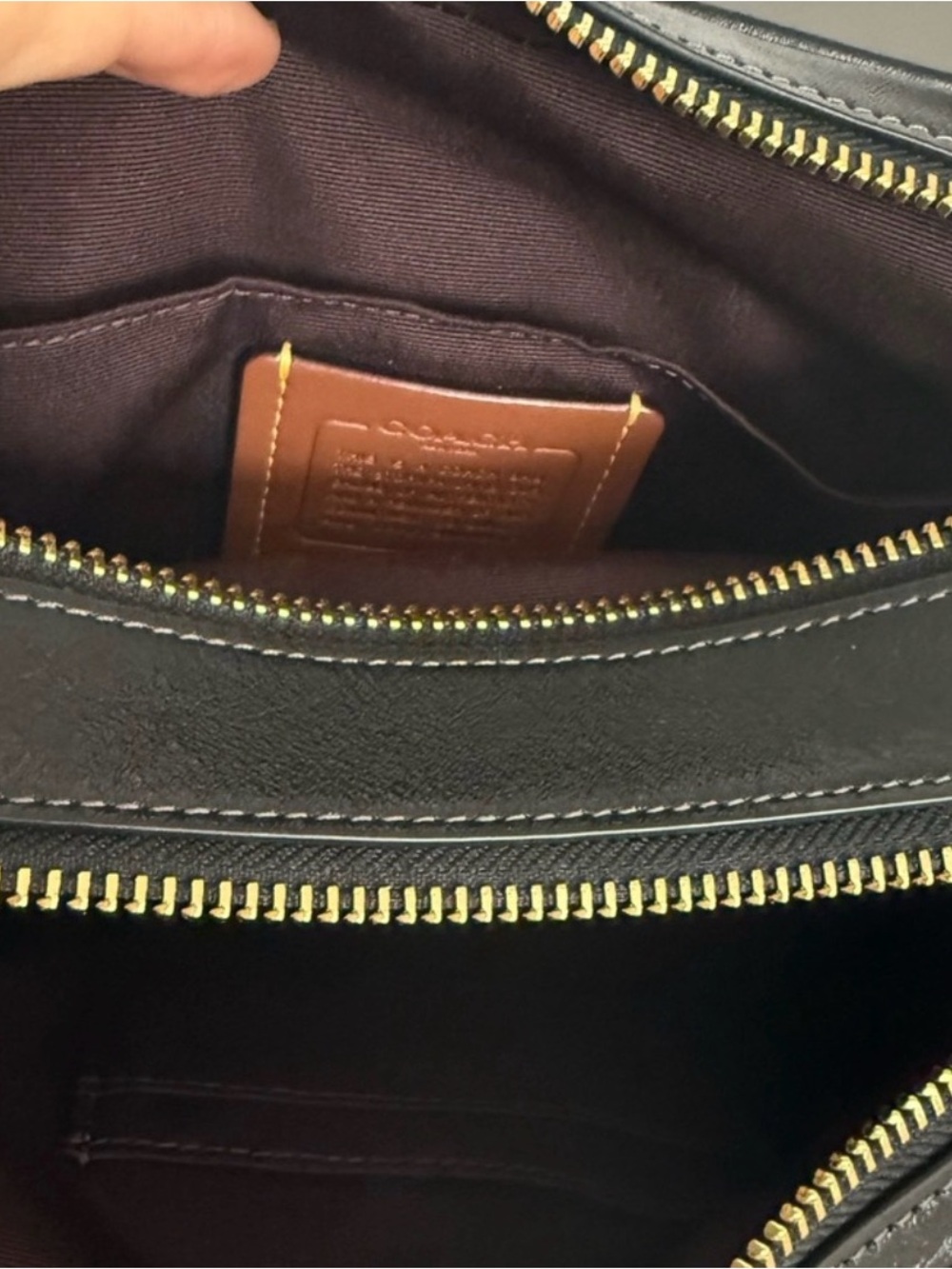 Coach Carey Crossbody Bag-Black/Gold - Picture 9 of 9